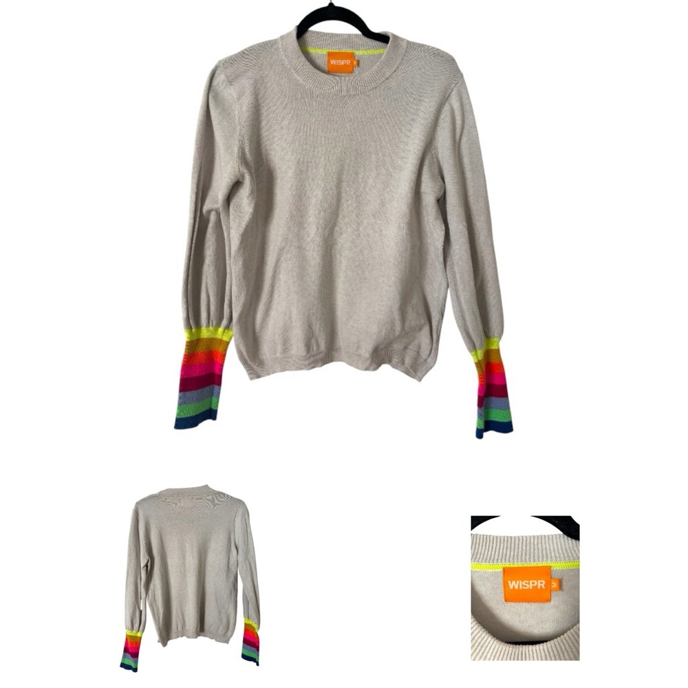 WISPR Rainbow Cuff Sweater